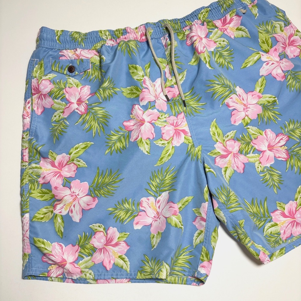Polo Ralph Lauren Floral Swim Trunks Men's 3xb Big Hibiscus Hawaiian Swimsuit